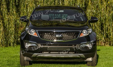 накладки на передний и задний бампер Kia Sportage R фото