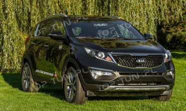 накладки на передній та задній бампер Kia Sportage R фото