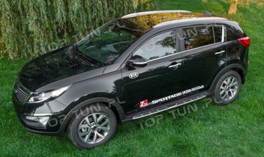 пороги (подножки боковые) Kia Sportage R фото