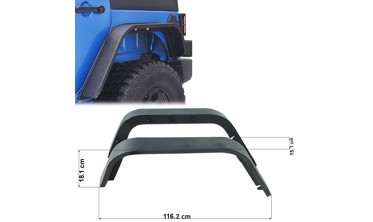 розширювачі передніх арок (накладки на арки) JEEP WRANGLER фото