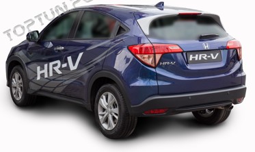 спойлер на крышку багажника Honda HR-V из 2-ух частей фото