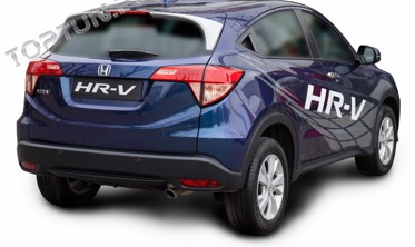 спойлер на крышку багажника Honda HR-V из 2-ух частей фото