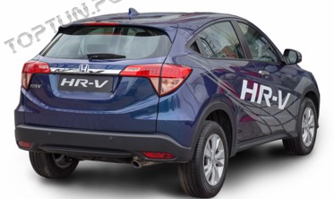 накладка на крышку багажника с вырезом под значек Honda HRV тонкая фото