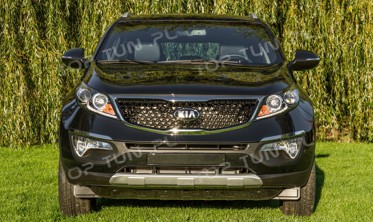 накладки на передний и задний бампер Kia Sportage R фото