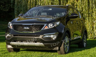накладки на передний и задний бампер Kia Sportage R фото