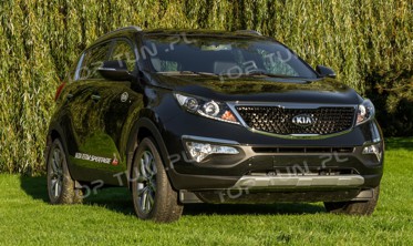 накладки на передний и задний бампер Kia Sportage R фото