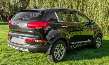накладки на передний и задний бампер Kia Sportage R фото