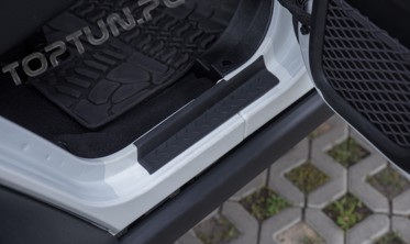 накладки на пороги Jeep Wrangler JK внутрішні (4 двері) фото