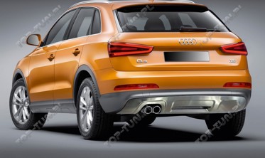 комплект накладок Audi Q3 (передня+задня) фото