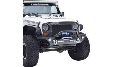 передний бампер для Jeep Wrangler JK / JL с диодами фото