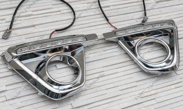 рамки противотуманок передних с LED огнями Mazda CX-5 фото