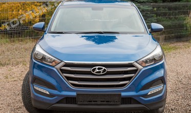 Хром накладка на капот Hyundai Tucson фото