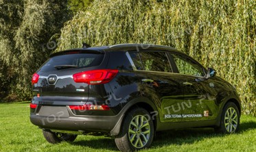 хром накладка на крышку багажника Kia Sportage (верхняя) фото