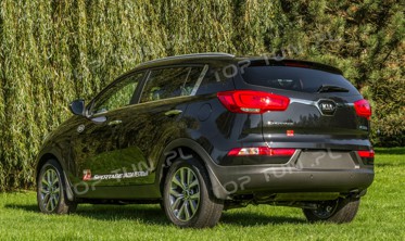 хром накладка на крышку багажника Kia Sportage (верхняя) фото