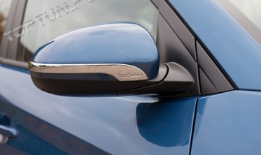 хром накладки на зеркала Hyundai Tucson тонкие фото