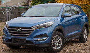 хром накладки на зеркала Hyundai Tucson тонкие фото
