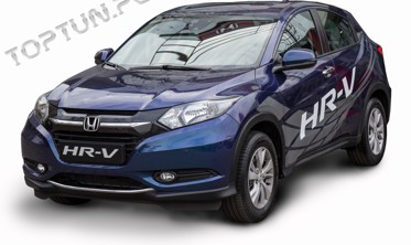 накладка на передній бампер Honda HRV фото