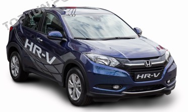 накладка на передній бампер Honda HRV фото