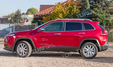 хром накладки на ручки дверей Jeep Cherokee фото