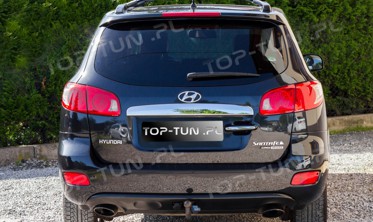 хром накладка на крышку багажника Hyundai Santa Fe фото