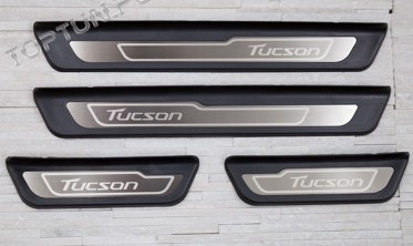 накладки на пороги из нержавеющей стали Hyundai Tucson фото