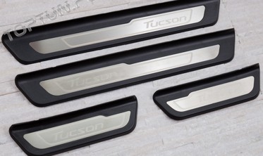 накладки на пороги из нержавеющей стали Hyundai Tucson фото