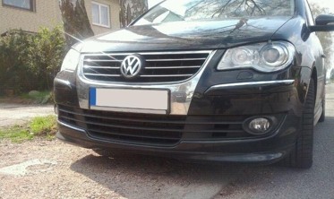 Накладка переднього бампера VW Touran I рестайлінг фото