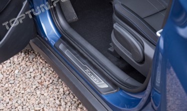 накладки на пороги из нержавеющей стали Hyundai Tucson фото