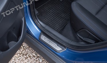 накладки на пороги из нержавеющей стали Hyundai Tucson фото