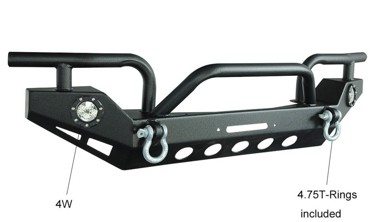 передний бампер HUNTER для Jeep Wrangler YJ/TJ с диодами фото