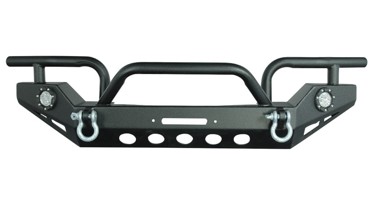 передний бампер HUNTER для Jeep Wrangler YJ/TJ с диодами фото