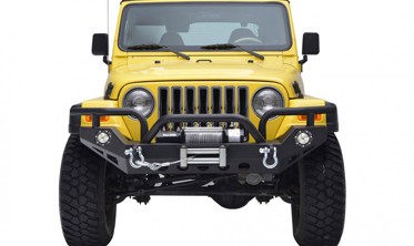 передній бампер HUNTER для Jeep Wrangler YJ/TJ з діодами фото