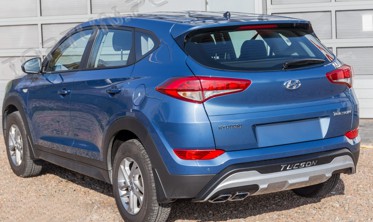 комплект накладок на бампера Hyundai Tucson ABS фото