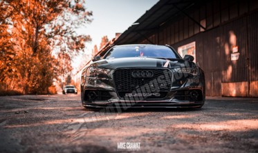 Комплект обвеса (широкий кузов) + карбоновые сплиттера Audi S6 C7 Avant фото
