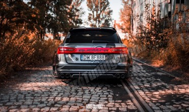 Комплект обвеса (широкий кузов) + карбоновые сплиттера Audi S6 C7 Avant фото