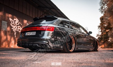 Комплект обвеса (широкий кузов) + карбоновые сплиттера Audi S6 C7 Avant фото