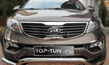 хром накладки на решетку радиатора Kia Sportage фото