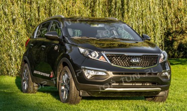 накладка на передній бампер Kia Sportage фото