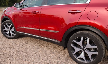 стальные накладки на двери Kia Sportage фото