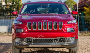 хром накладки передних противотуманок Jeep Cherokee фото