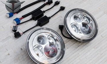 LED фари передні Land Rover Defender (хром) 60W фото