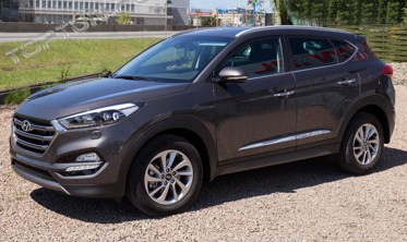 накладки на бічні двері Hyundai Tucson фото