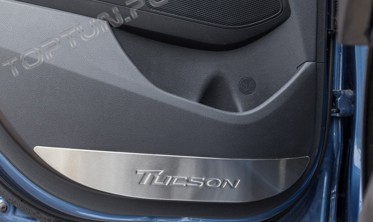 накладки на двери Hyundai Tucson (внутренние) фото