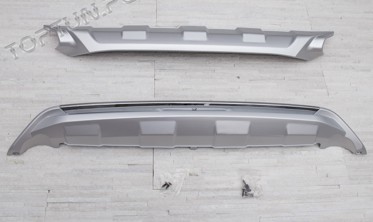 Комплект тюнінг накладок на бампера Honda HRV (ABS) передня+задня фото