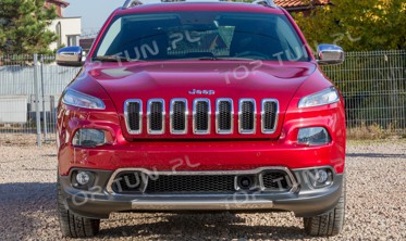 хром накладки передніх фар Jeep Cherokee фото