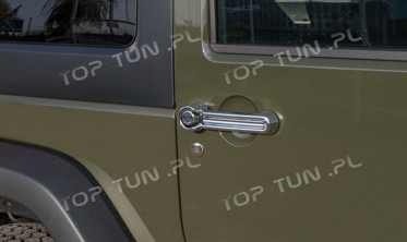 хром накладки на ручки дверей Jeep Wrangler фото