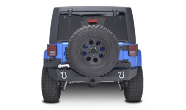 задній бампер для Jeep Wrangler JK із кріпленням під запаску фото