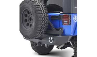 задній бампер для Jeep Wrangler JK із кріпленням під запаску фото