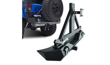 задній бампер для Jeep Wrangler JK із кріпленням під запаску фото