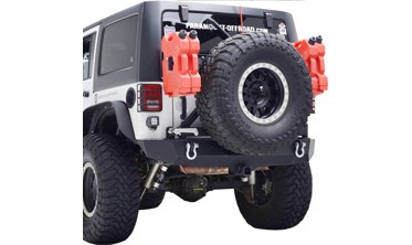 задній бампер для Jeep Wrangler JK із кріпленням під запаску фото